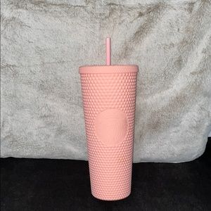 Matte pink studded tumblr